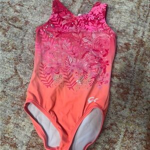 Pink and Orange Floral Swimsuit